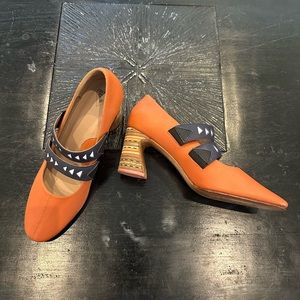 Fluevog Greater Expectations Pettit Geometric Mary Jane Discontinued BRAND NEW